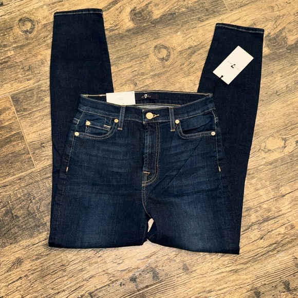 7FAMK NWT ankle skinny jean in Dian - Picture 1 of 14